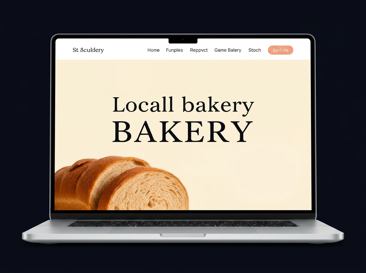 The Hearth Bakery website design