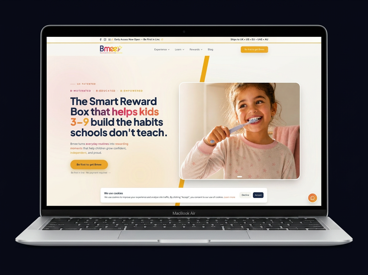 Bmee website design